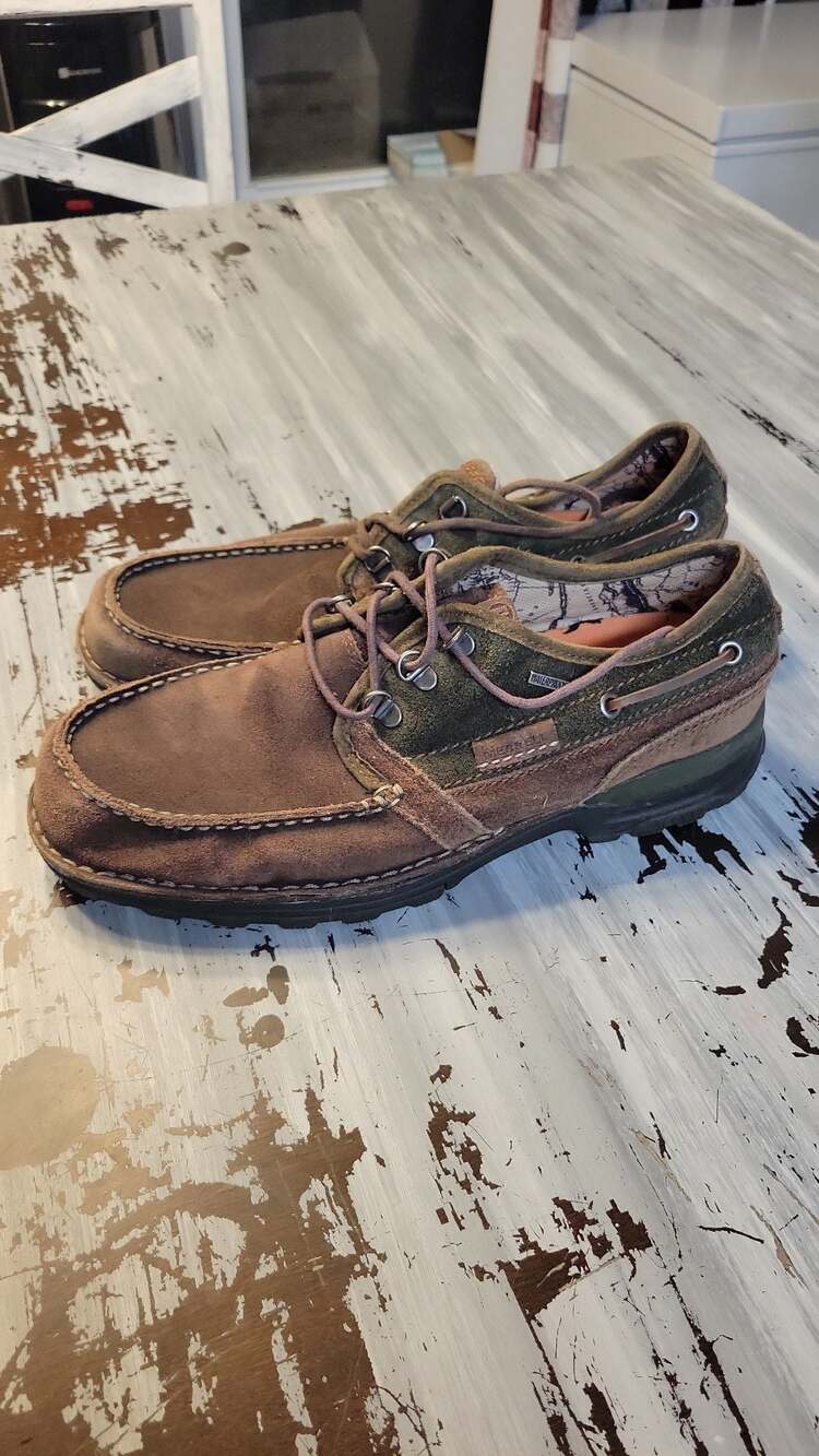 Merrell Bison Dark Olive Waterproof Boat Shoes Size 12
